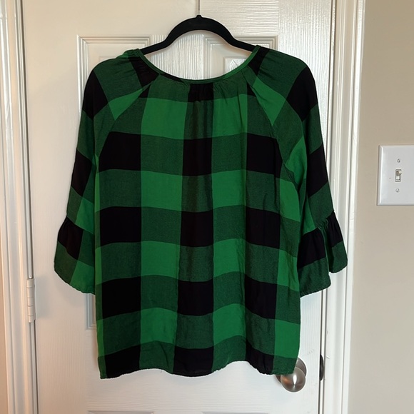 Charming Charlie Buffalo Plaid Blouse - Picture 4 of 6